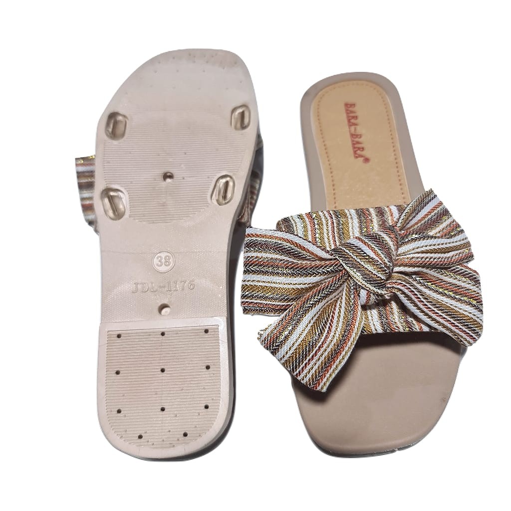 jelly sandal wanita bara bara pita kain sendal cewek selop barabara karet import 1176-47