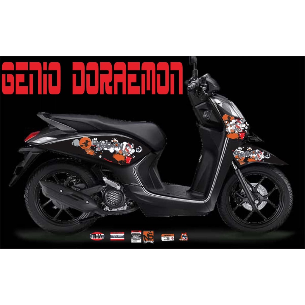 Stiker motor genio doraemon