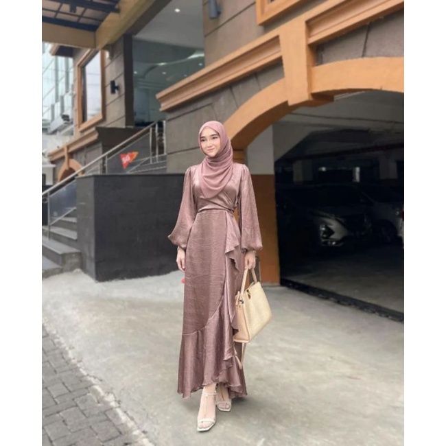BRIDESMAID TERBARU SATIN DRESS PREMIUM