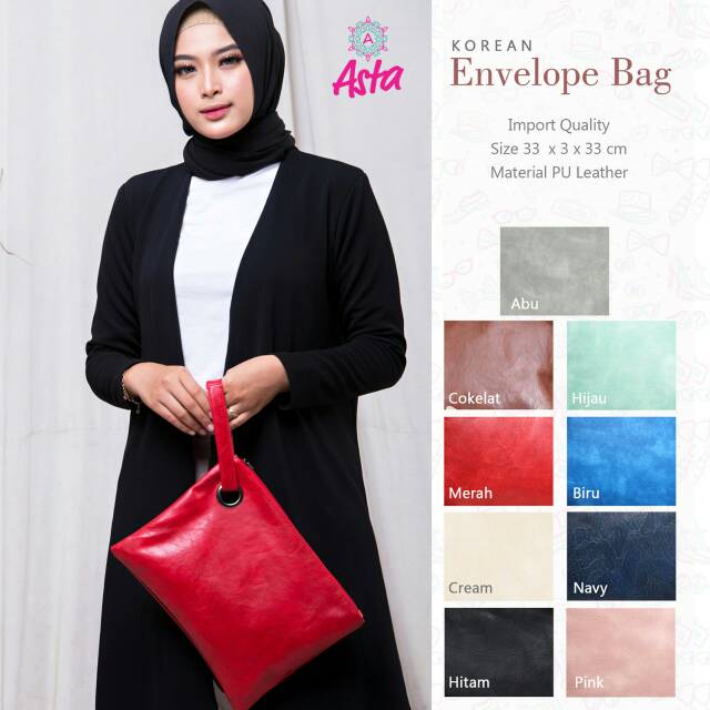 KOREAN ENVELOPE BAG / HAND BAG / TAS WANITA / SUPPLIER SOLO MURAH
