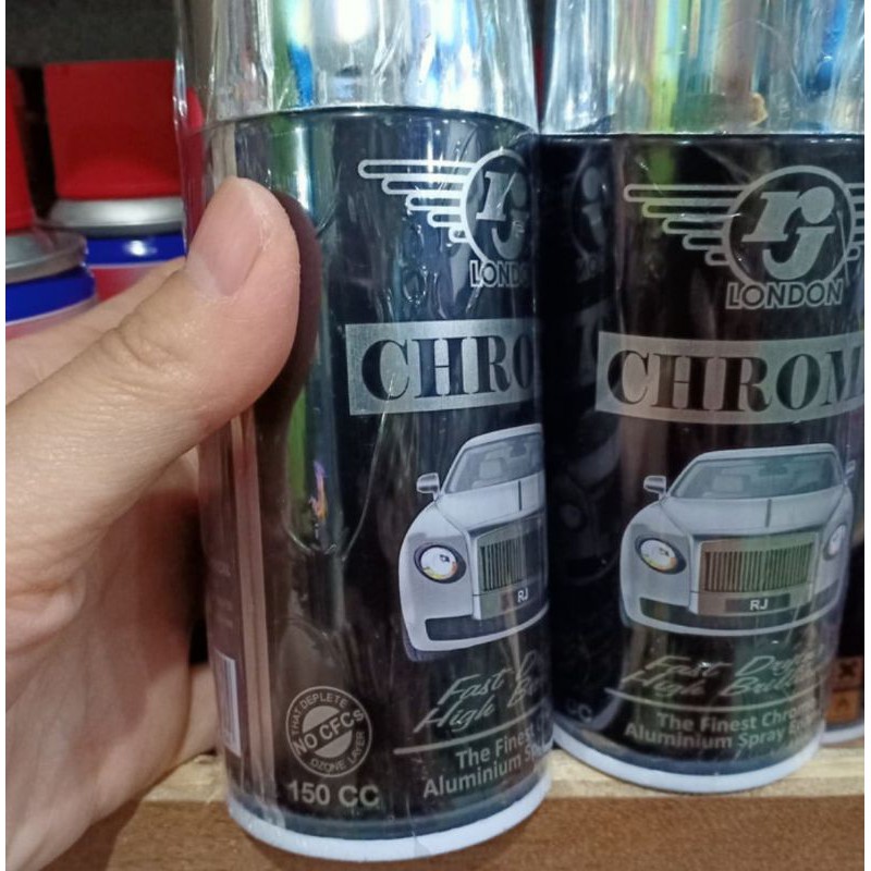 Pilok Pilox RJ London Warna Chrome / Stainless 150cc (Kecil)