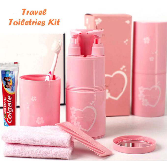 promo travel toiletries kit set tempat sabun shampoo sikat gigi travelling ap140