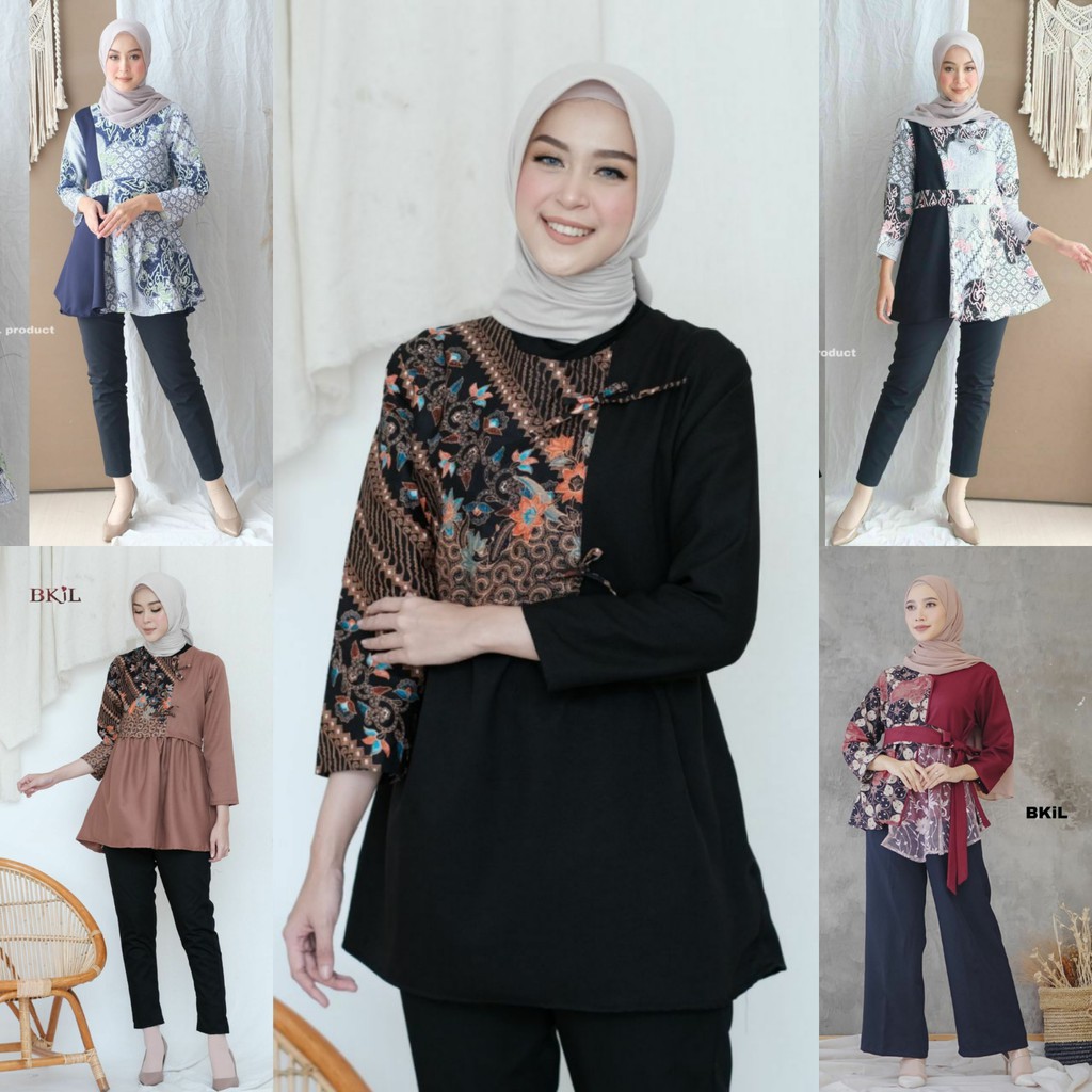 Pakaian Batik Tenun Sutra Tulis Halus Katun ATBM Baron Atasan Batik Sarimbit Atasan Baju Batik Pakai