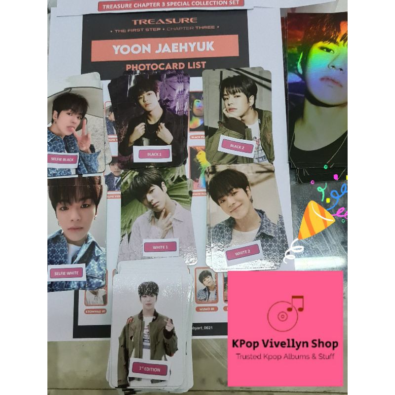 JAEHYUK TREASURE CHAPTER 3 ORIGINAL PC & POSTCARD