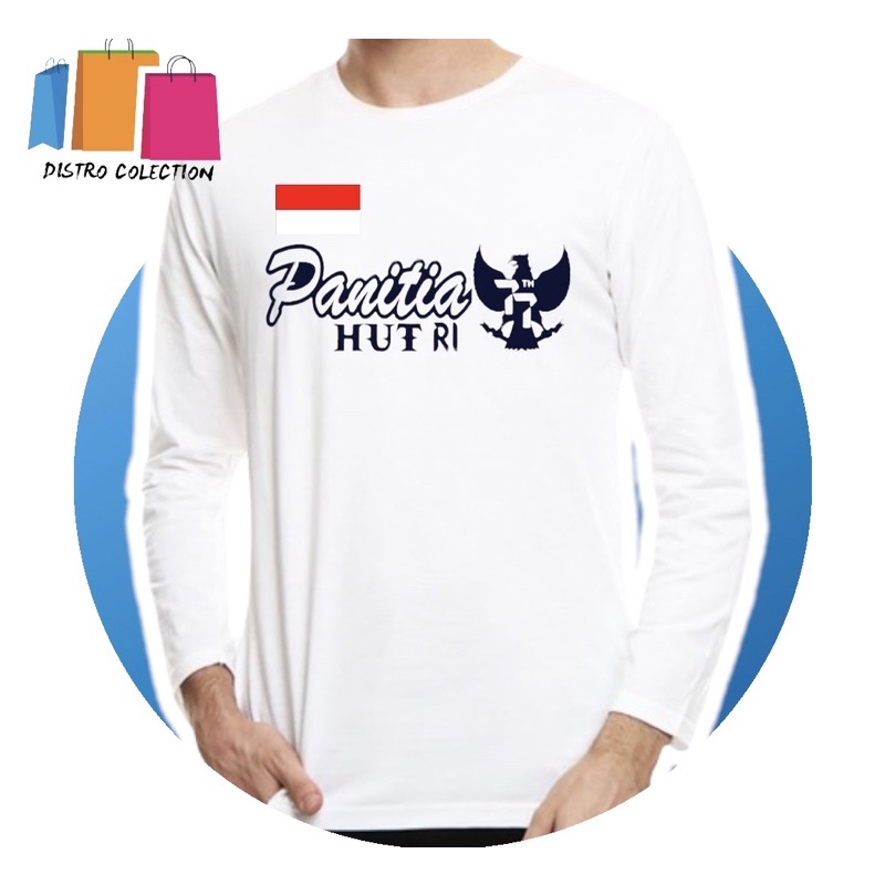 KAOS PANITIA HUT RI 77 // KAOS LENGAN PANJANG DISTRO