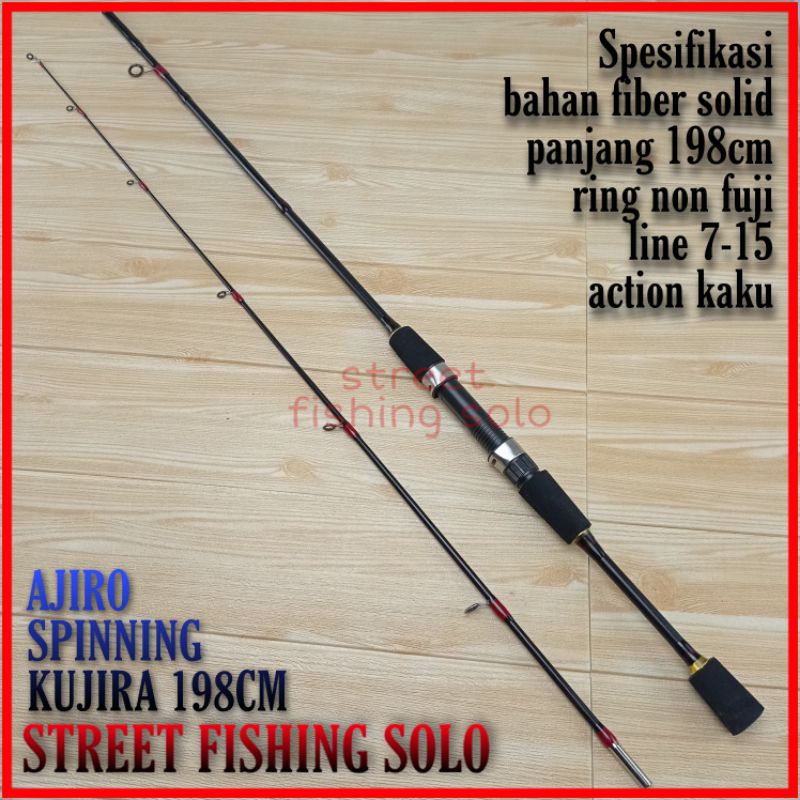 joran casting ajiro SPINNING KUJIRA 198cm (COD)