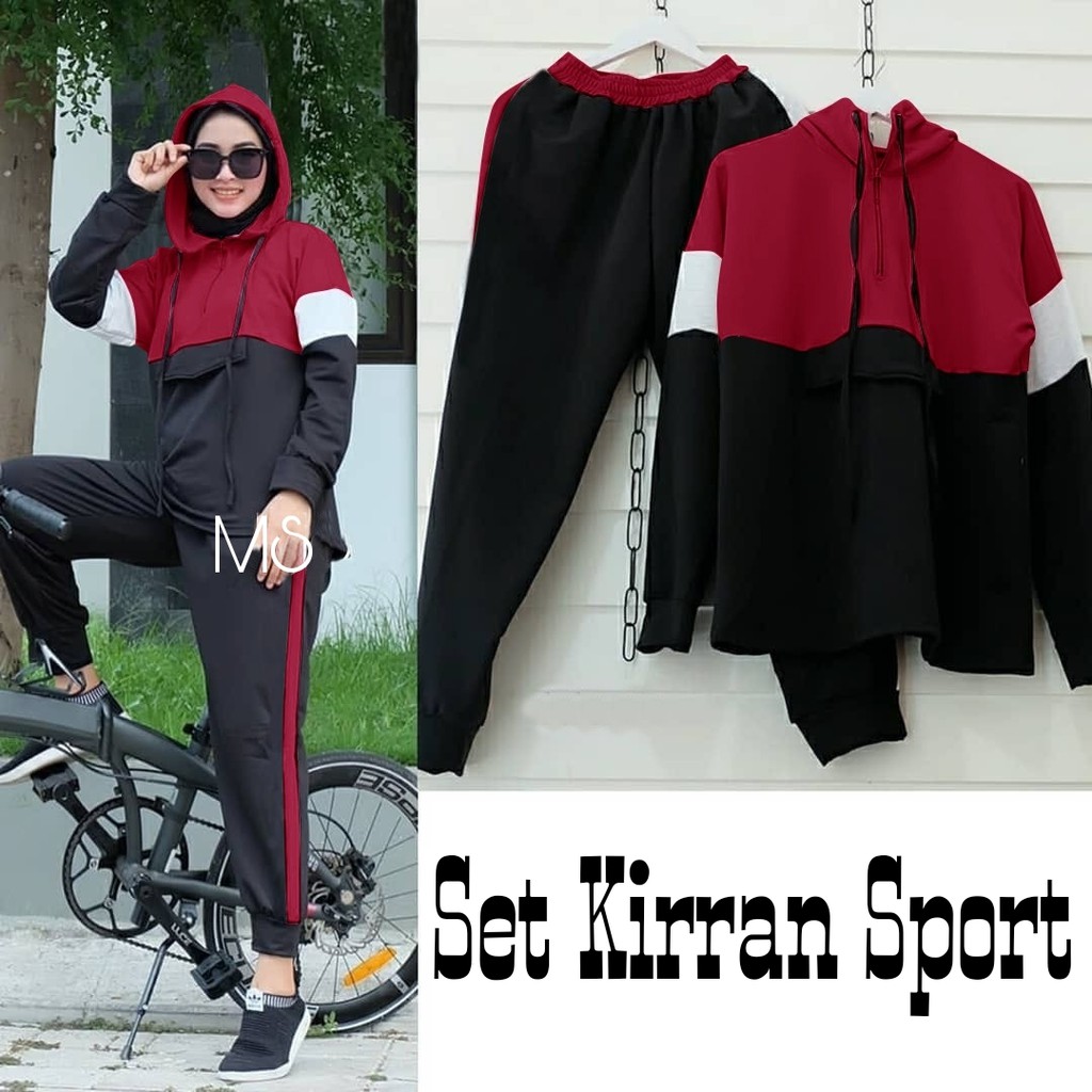 PCS SET KIRRAN SPORT 3 UKURAN L XL XXL MS PAKAIAN WANITA SETELAN ADA VIDEO REVIEW ASLI PRODUK