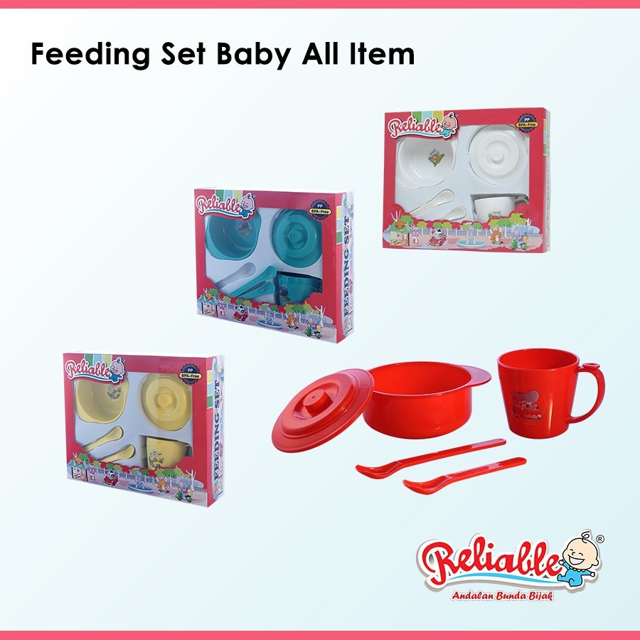 Reliable Feeding Set   5004 Tempat Makan Kecil Bayi /Tempat makan Bayi
