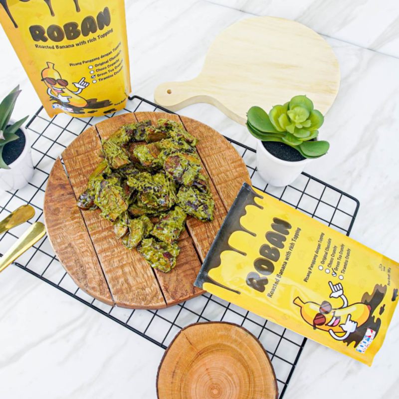 

Snack Pisang Panggang Roban Varian Green Tea