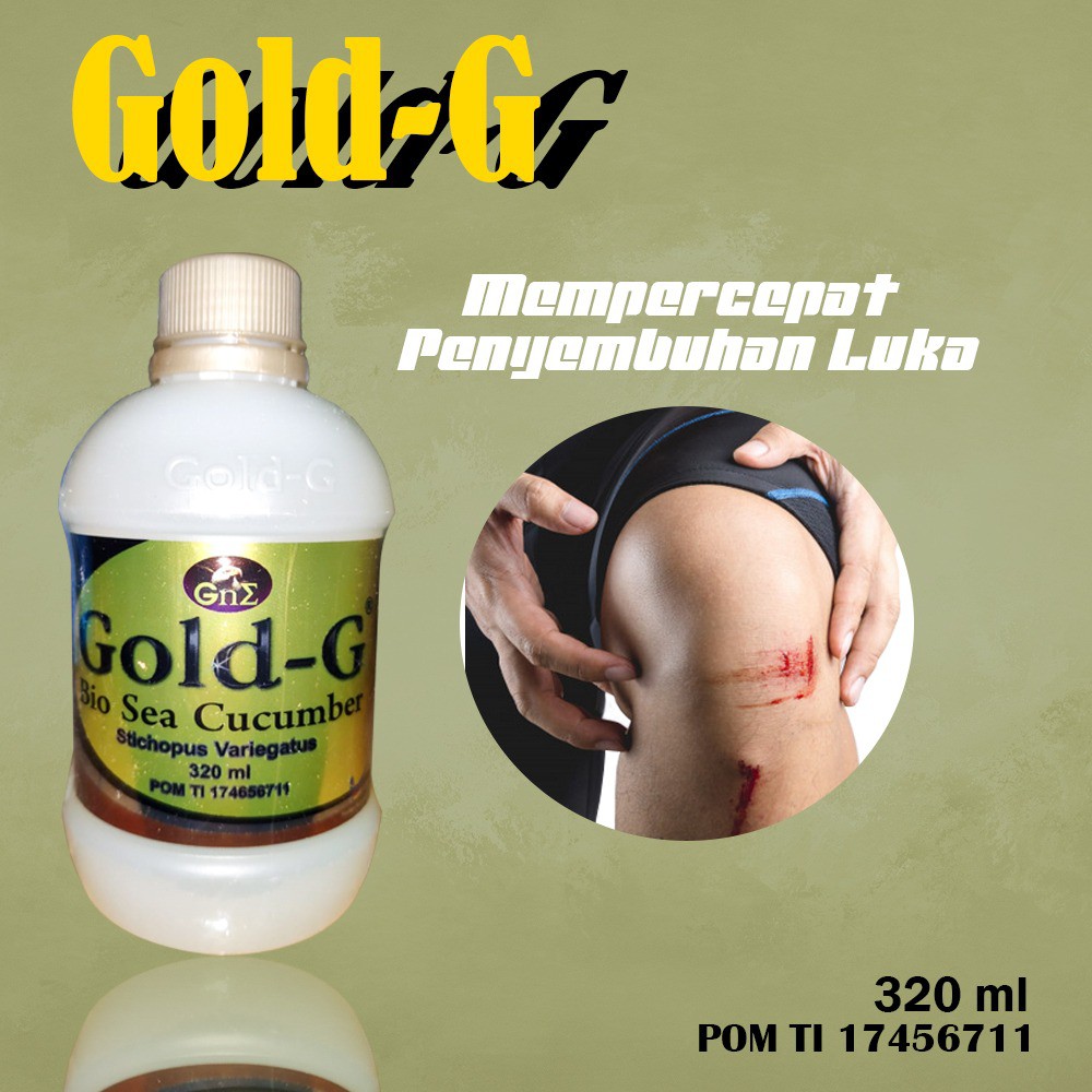 Gold G 320ml Jelly Gamat Bio Sea Cucumber Untuk Mengatasi Masalah Pada Pencernaan