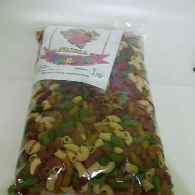 

Macaroni mentah warna prima 1kg