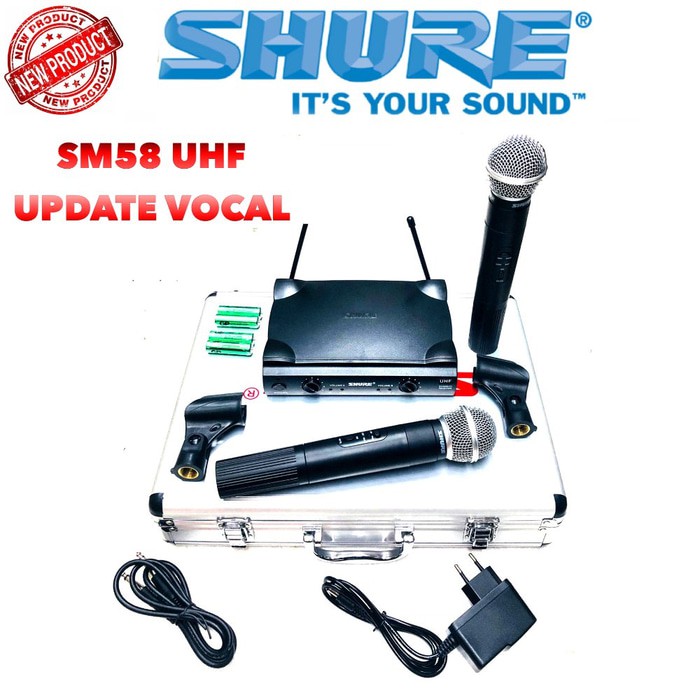 Mic Microhone Wireless Shure SM 58 Upgraded