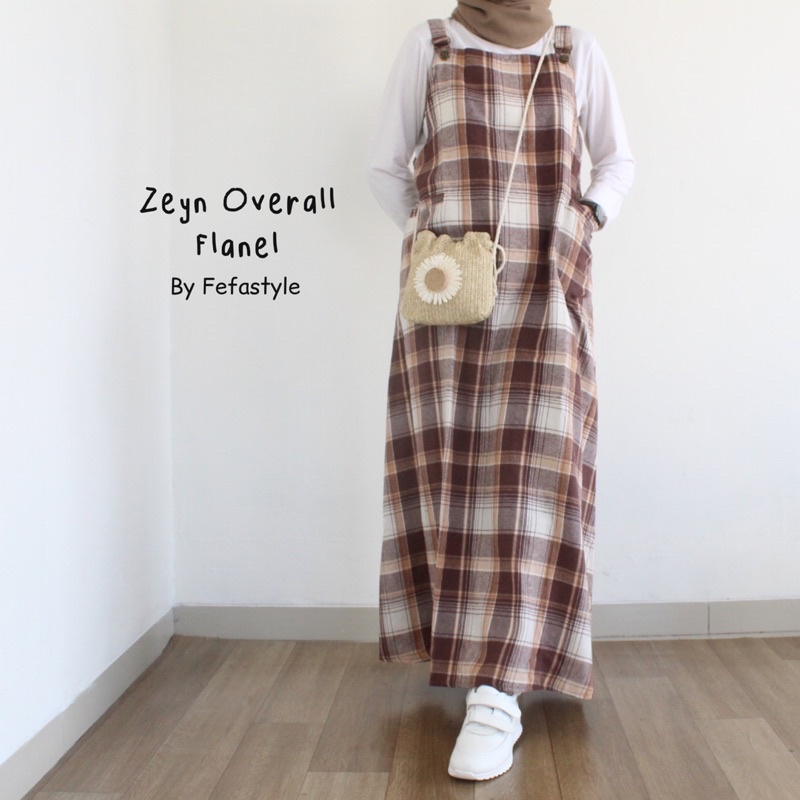 OVERALL FLANEL- ZEYN OVERALL FLANEL- by fefastyle