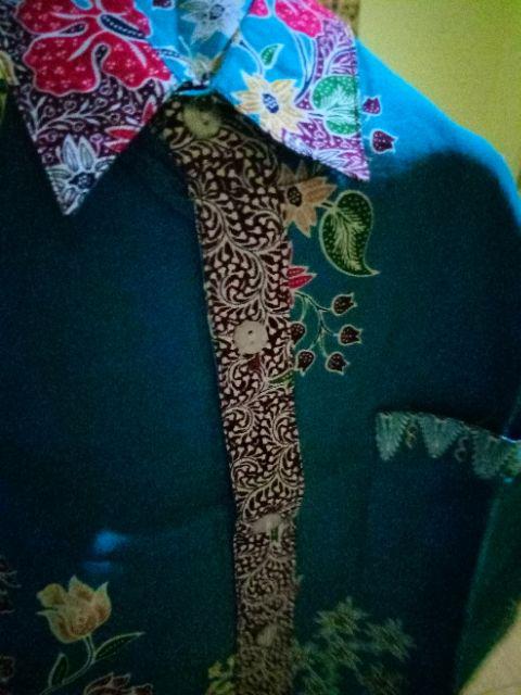 Qnunbatik Hem/kemeja Batik Anak Cowok  Silvy Bunga