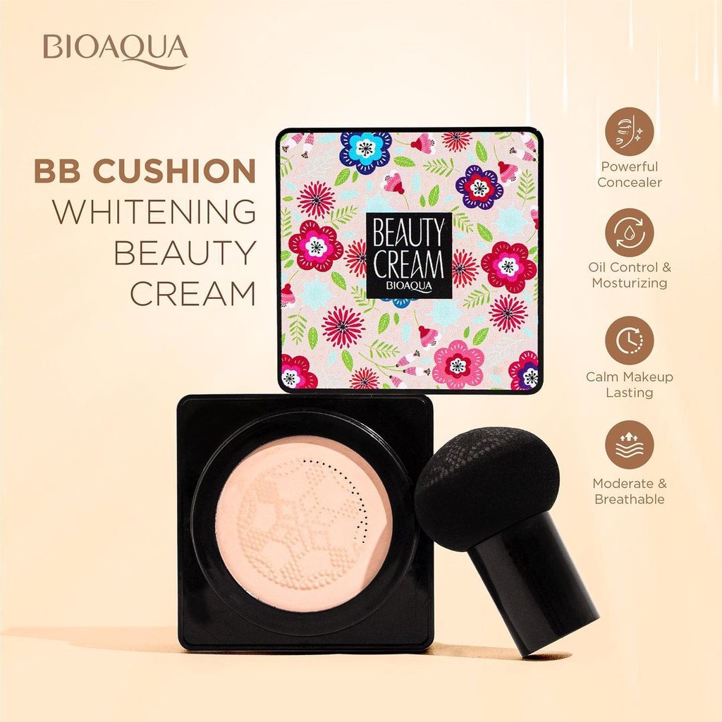 Jual BIOAQUA bb cushion whitening Beauty cream 20g