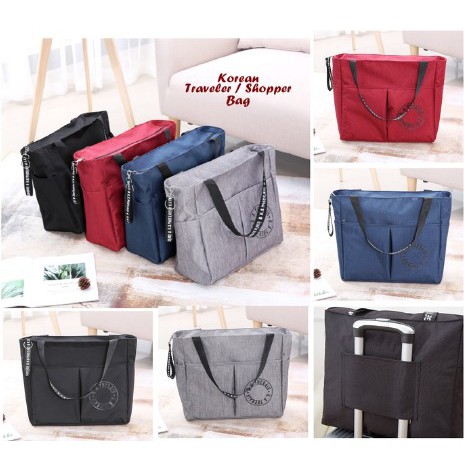 Korean Traveler/Shopper Bag Shopping Bag Tas Jinjing Doky