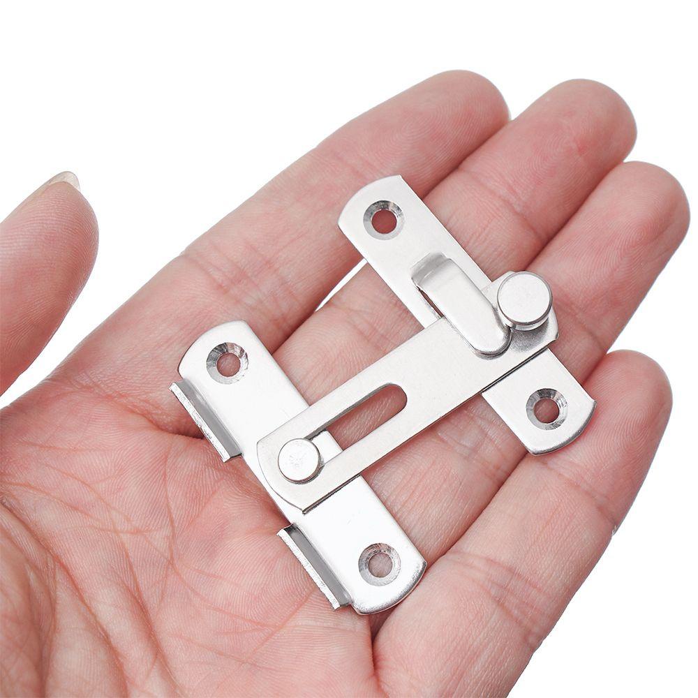 Wonder Hasp Fitting Hardware Sekrup Stainless Steel Silent Gate Buckle Pengaman Kabinet Menangkap