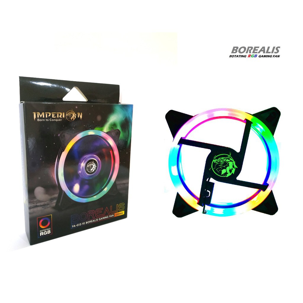 Imperion Fan Casing PC 12CM Ring RGB Multicolour - Borealis