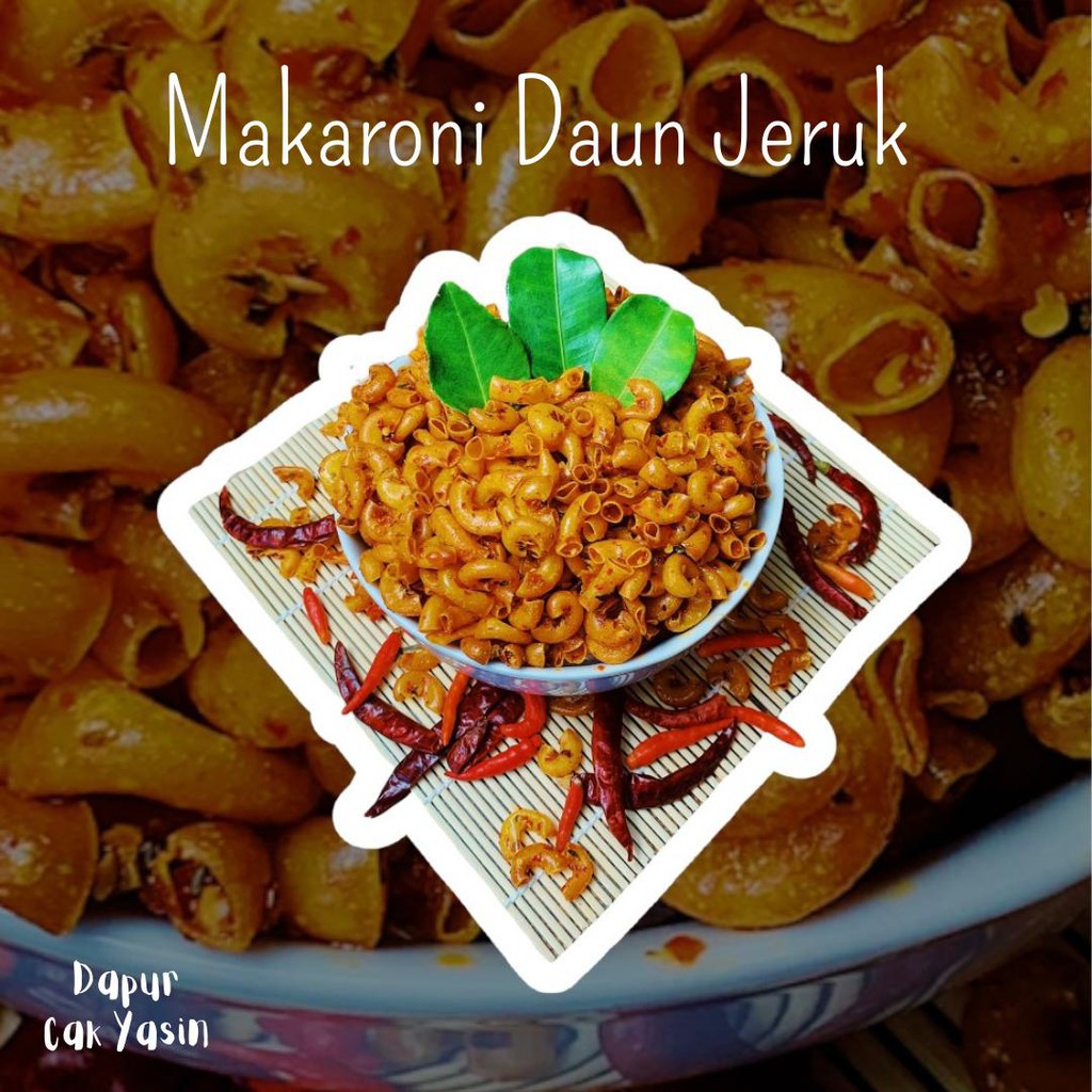 

TERMURAH!!! MAKARONI DAUN JERUK BUMBU PEDAS BASAH 200 GRAM /CAMILAN ENAK / Snack gurih