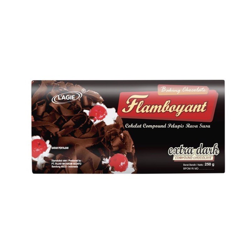 

L'agie Flamboyant Cokelat Compound Extra dark 250gr