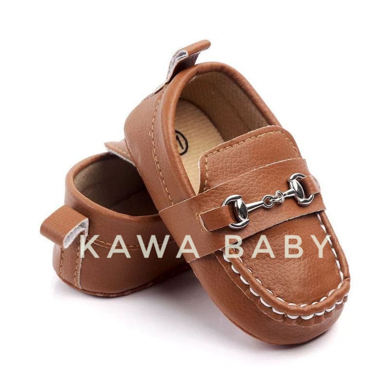 sepatu bayi loafers premium unisex acc gold gemerlap