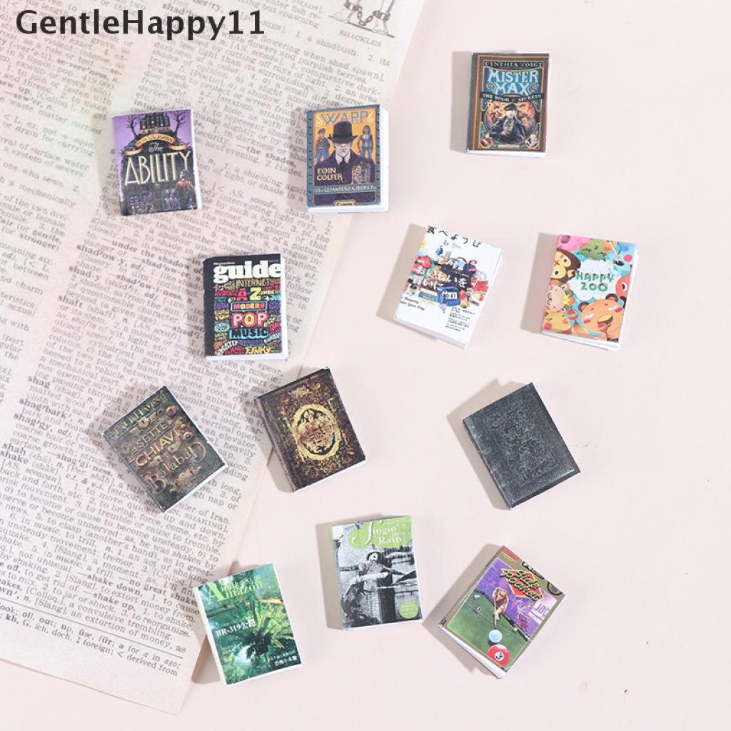 Gentlehappy 1PC Miniatur Buku Mini Dekorasi Rumah Boneka 1: 12