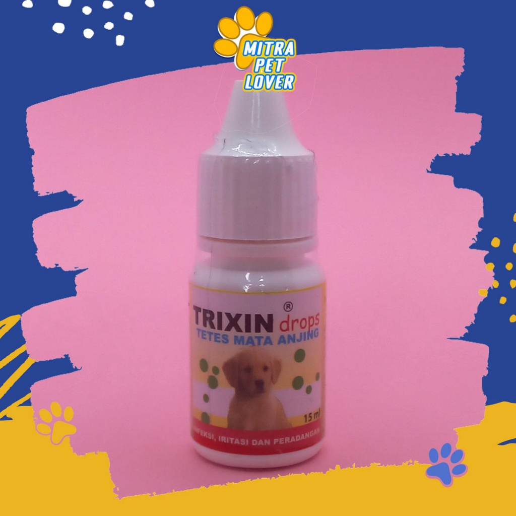 OBAT TETES MATA MERAH IRITASI BERAIR BELEKAN PADA ANJING - TRIXIN DOG 15 ML - MENGOBATI PERADANGAN INFEKSI HIDUNG PADA PUPPY PET ANIMAL HEALTHCARE AND VETERINARY TAMASINDO ORIGINAL OBAT KESEHATAN &amp;VITAMIN TERNAK HEWAN BINATANG PELIHARAAN MITRAPETLOVER