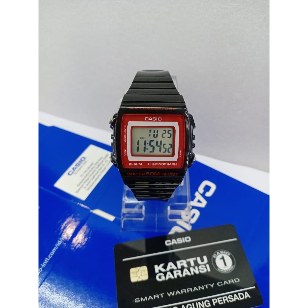 JAM TANGAN CASIO LADIES W-215H ORIGINAL JAM CASIO KARET