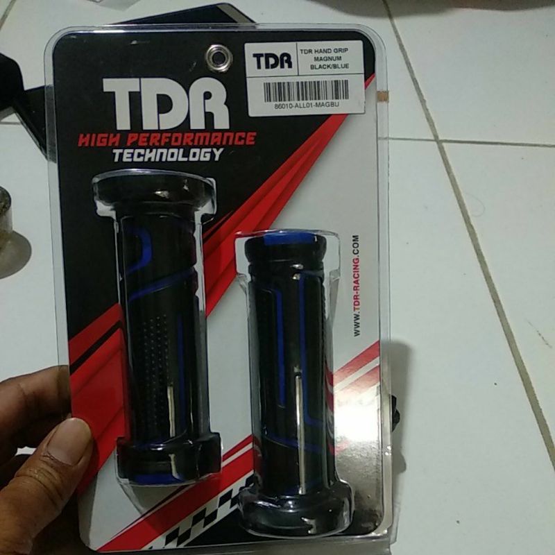 hand grip magnum black blue TDR - hand grip motor TDR magnum