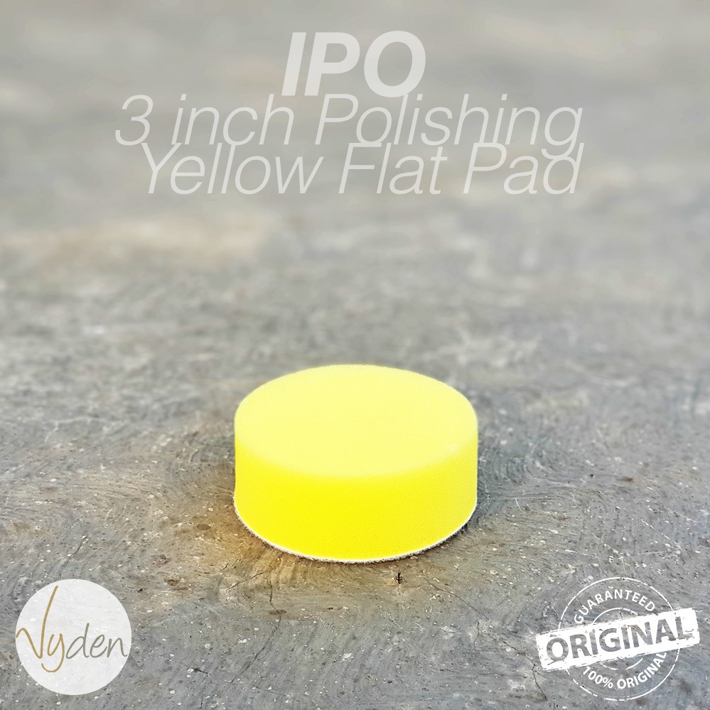 IPO Yellow Polishing Pad 3 inch Flat Kompon Halus Busa Mesin Poles Mobil MURAH