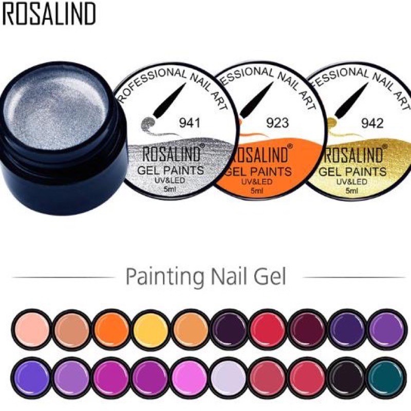 ROSALIND gel paints painting gel liner kutek gel gambar karakter kental pekat