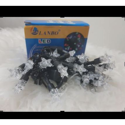 Lampu Natal Bintang Rainbow - Lampu Hias 5m