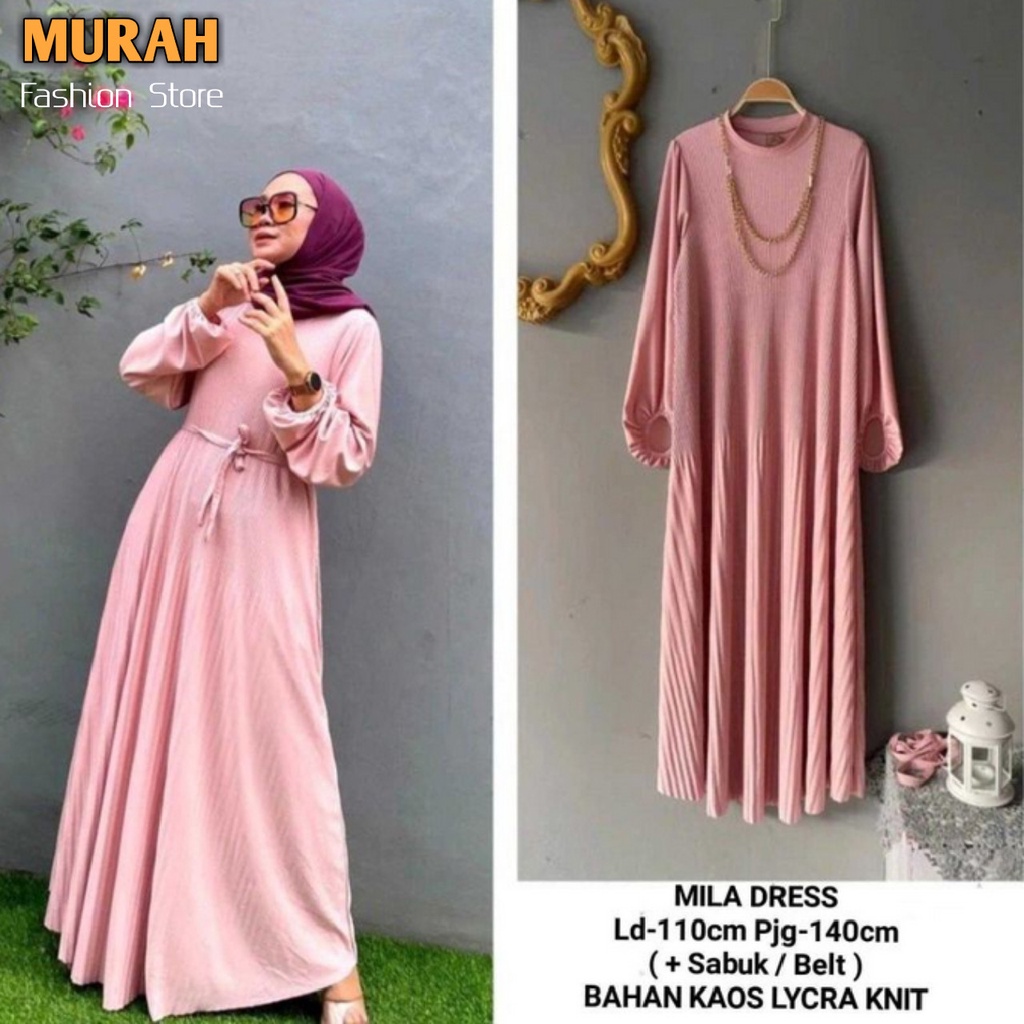 Busana Muslim Gamis Murah Gaun Pesta Muslimah Baju Pesta Wanita Kondangan Mewah Kekinian 2020 2021