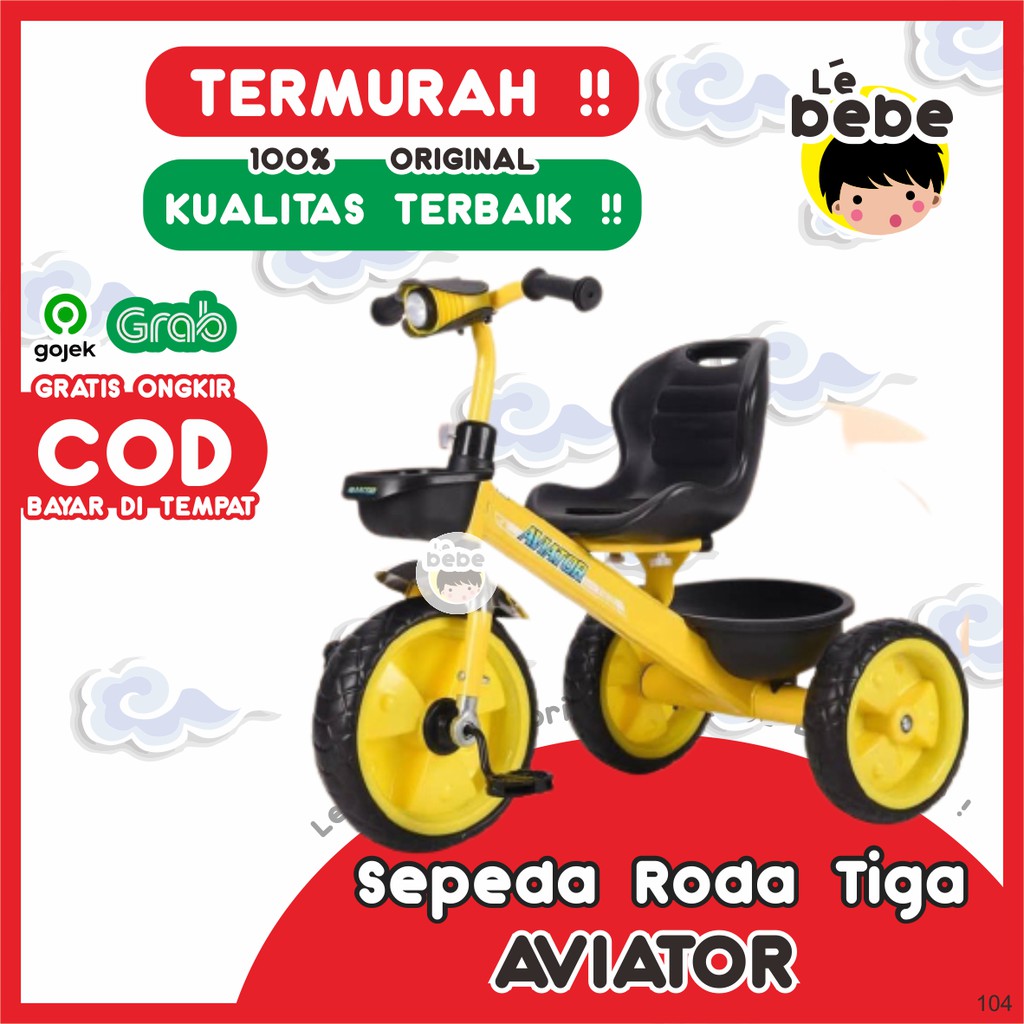 AVIATOR 104 Tricycle Stroller Micro Trike Smart Trike Sepeda BMX Sepeda Anak Bayi Sepeda Roda 3 Tiga
