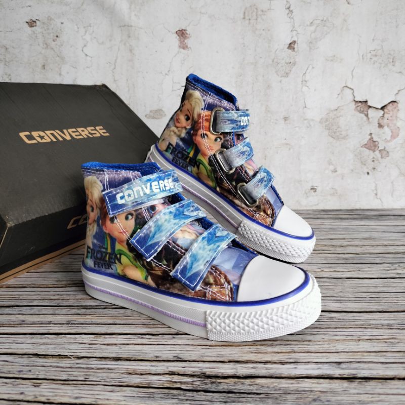 SEPATU ANAK CONVERSE FROZEN ELSA PREMIUM HIGH QUALITY SEPATU ANAK PEREMPUAN CONVERSE FROZEN ELSA