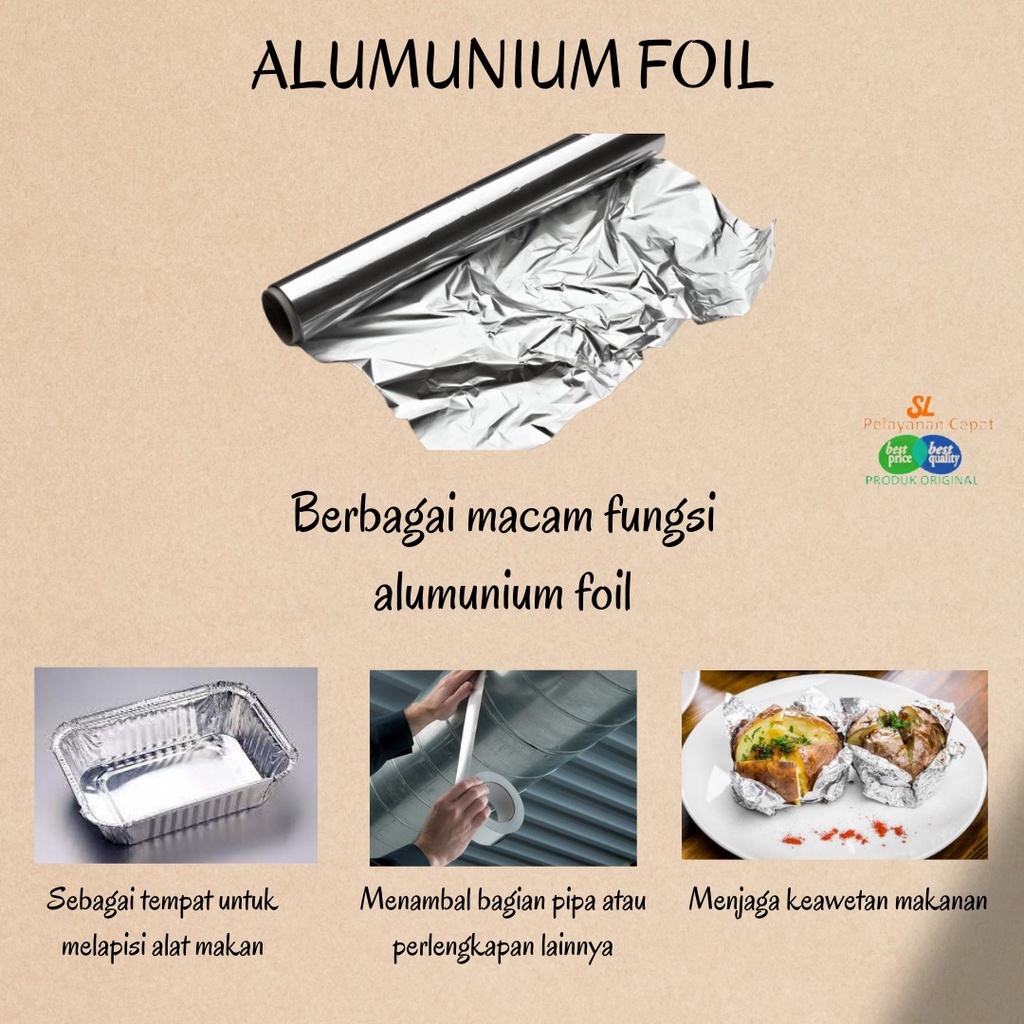 Tambal Panci Alumunium Foil Tahan Panas Murni Non Metalizing Tambal Knalpot dan Semua Bahan Metal