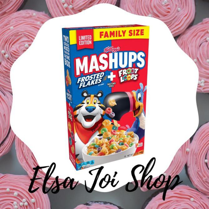 

Promo Kelloggs MASHUPS Frosted Flakes + Froot Loops Cereal 442g
