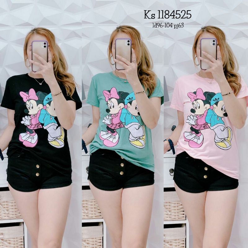 Kaos Atasan Wanita Import Bahan Katun 1184525 Disney