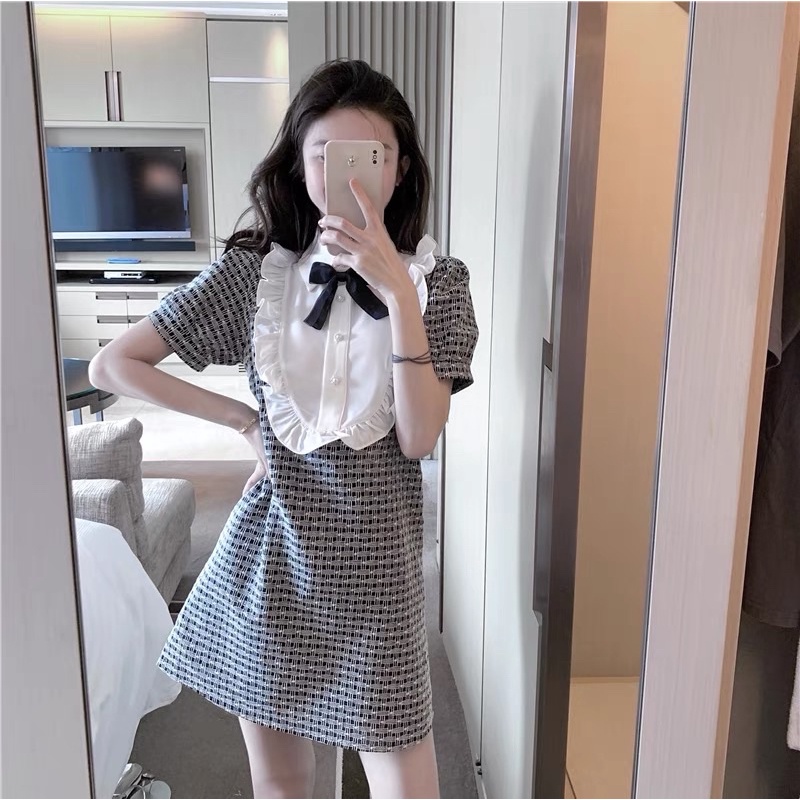 DRESS OLD SCHOOL IMPORT MINI DRESS GAUN WANITA VINTAGE MX525