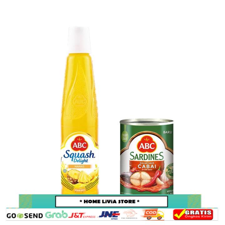 

ABC Sirup Squash Delight Nanas 460 ml + Sarden Saus Cabai 425 g