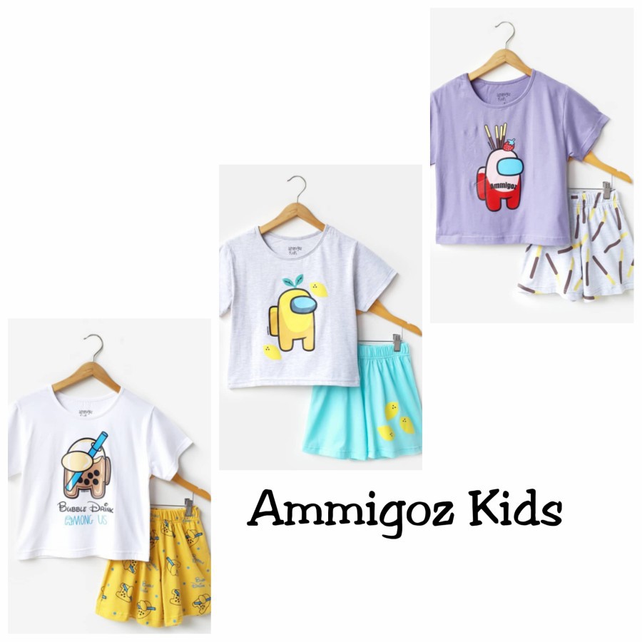 Setelan Anak Cewe Among Us Ammigoz Kids