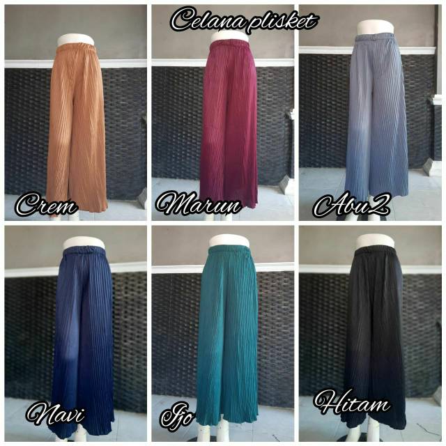  KULOT  PLISKET CELANA  PLISKET 302 PLEATS PANT KULOT  PRISKET 