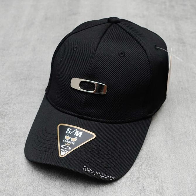 Oakley Topi Pria Import Flexfit Logo metal Grade Ori