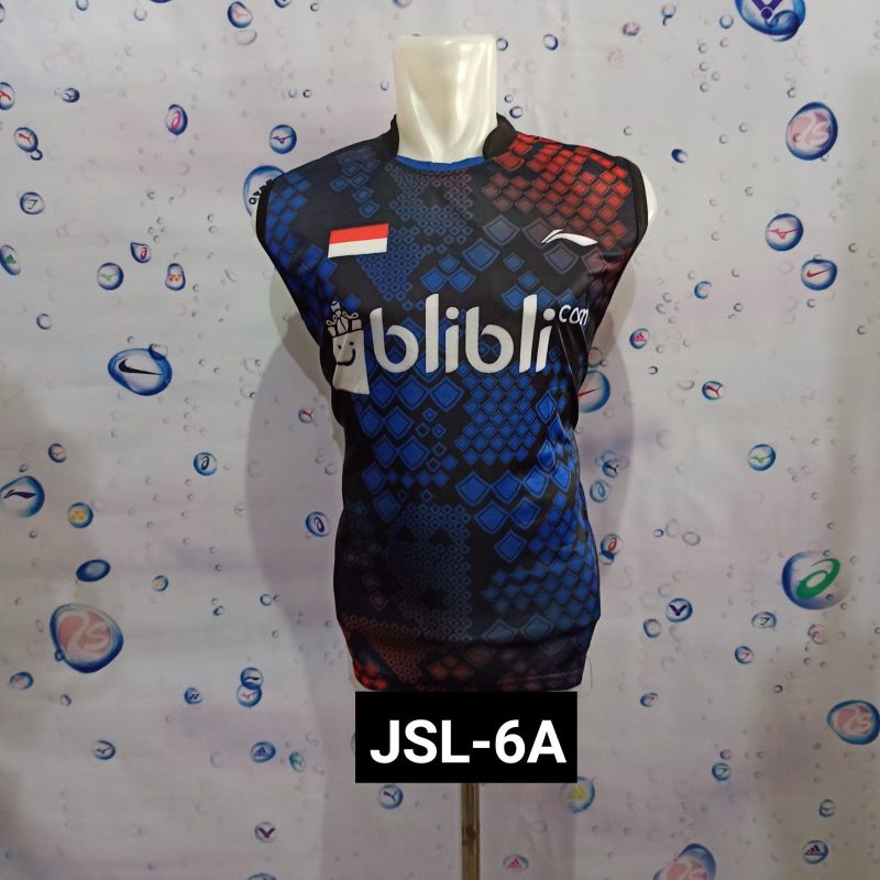 Singlet lining badminton jersey kaos bulutangkis singlet lekbong badminton sleeve less atasan pria olahraga kaos kensi olahraga murah kaos oblong olahraga murah jersey tanpa lengan lekbong bulutangkis lining grosir badminton jember sport online JSO