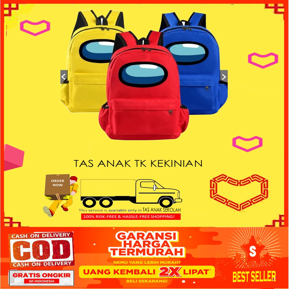 1 kg muat 6PCS! Tas RANSEL LUCU Backpack Anak Tas Ransel TK Terbaru Bahan Terbaik PILIHAN WARNA sovenir ultah TAS RANSELSEL SEKOLAH ANAK TK TAS RANSEL AMONG US TAS SOVENIR TAS KADO TAS LUCU TAS SEKOLAH TK