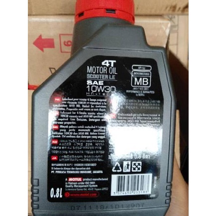 Baru - Oli Motul matic uk 0.8 ltuntuk semua jenis motor matic honda.yamaha.suzuki