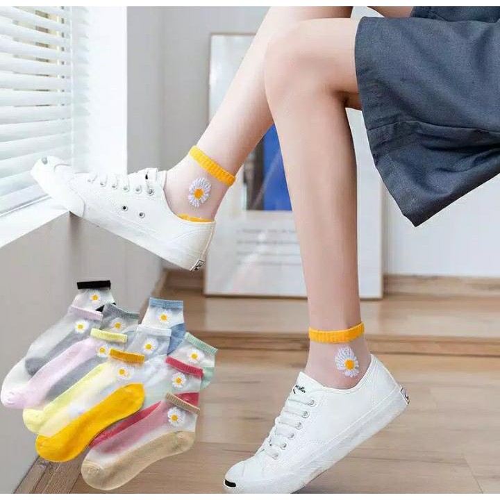 Kaos Kaki Transparan Kekinian ala wanita korea