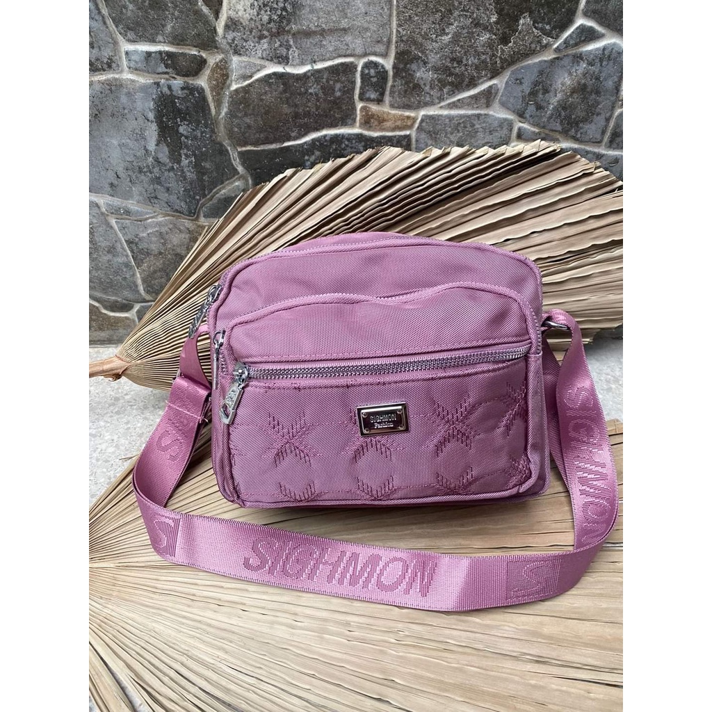 Tas Slempang Sighmon 00372 Bahan Kanvas. Tas Wanita Tas Slempang Wanita Tas Sighmon ORI BEST SELLER.!!! Sighmon Import bisa bayar ditempat.!!!