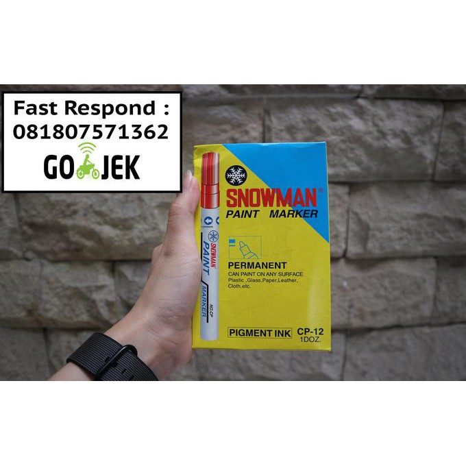 

Ready Spidol Paint Marker Snowman .