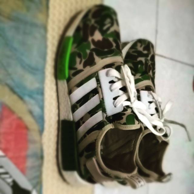 Adidas NMD R1 Mesh "Bape Camo Green"